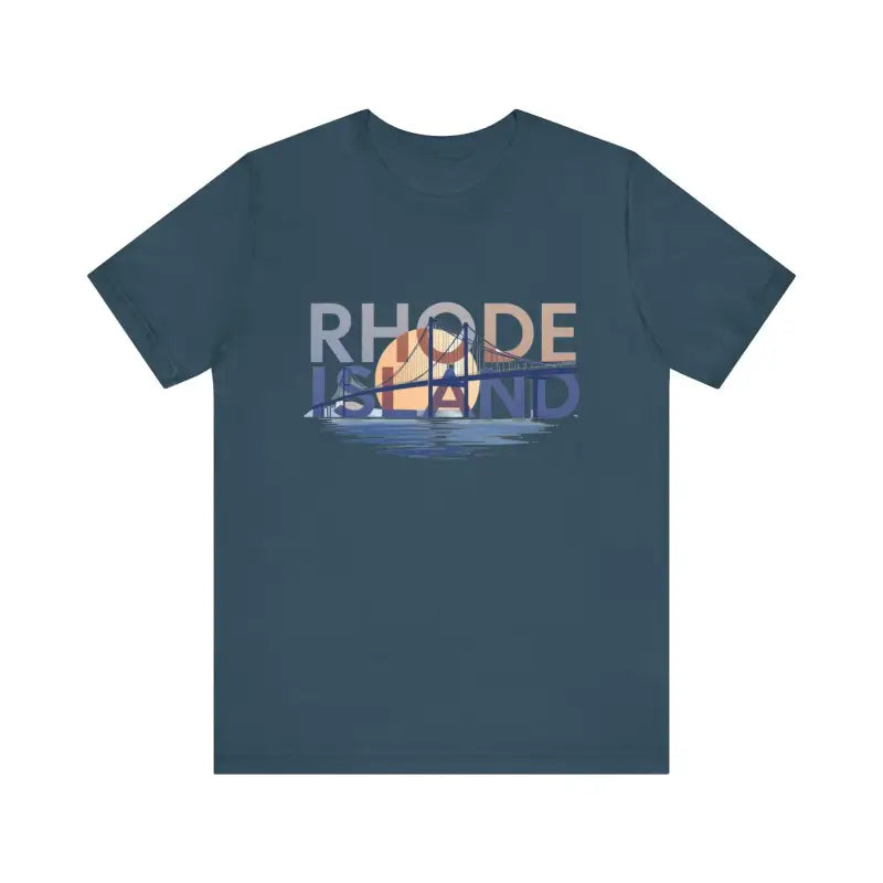 Rhode Island Graphic Unisex Jersey Tee for Casual Comfort - Ocean State Styles