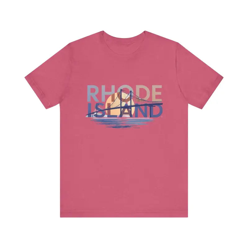 Rhode Island Graphic Unisex Jersey Tee for Casual Comfort - Ocean State Styles