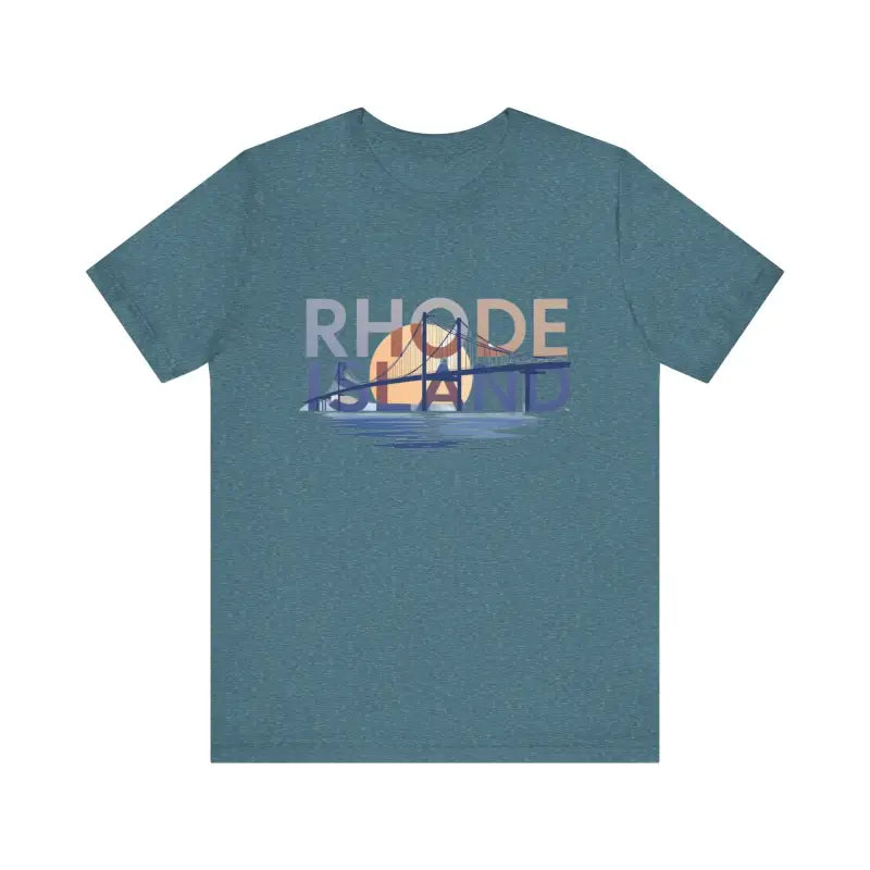 Rhode Island Graphic Unisex Jersey Tee for Casual Comfort - Ocean State Styles