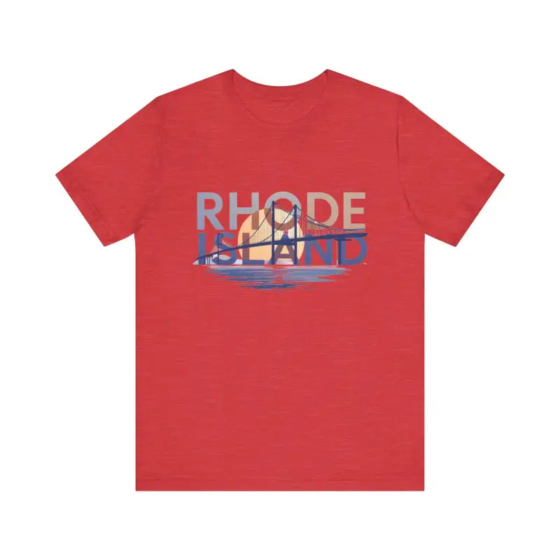 Rhode Island Graphic Unisex Jersey Tee for Casual Comfort - Ocean State Styles