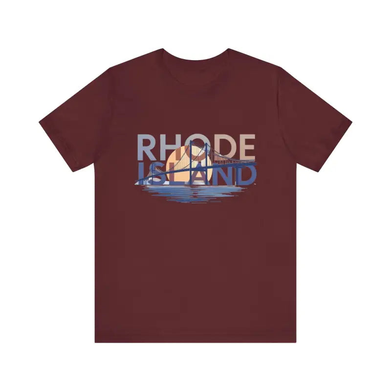 Rhode Island Graphic Unisex Jersey Tee for Casual Comfort - Ocean State Styles
