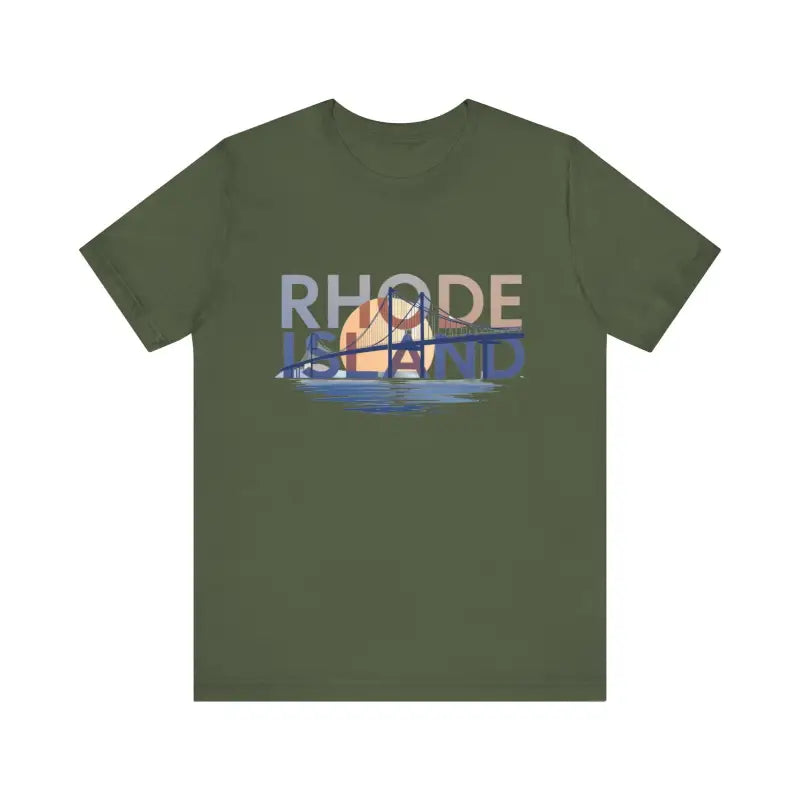 Rhode Island Graphic Unisex Jersey Tee for Casual Comfort - Ocean State Styles