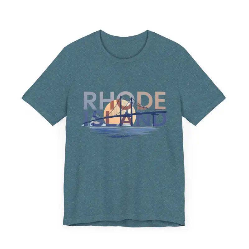 Rhode Island Graphic Unisex Jersey Tee for Casual Comfort - Ocean State Styles