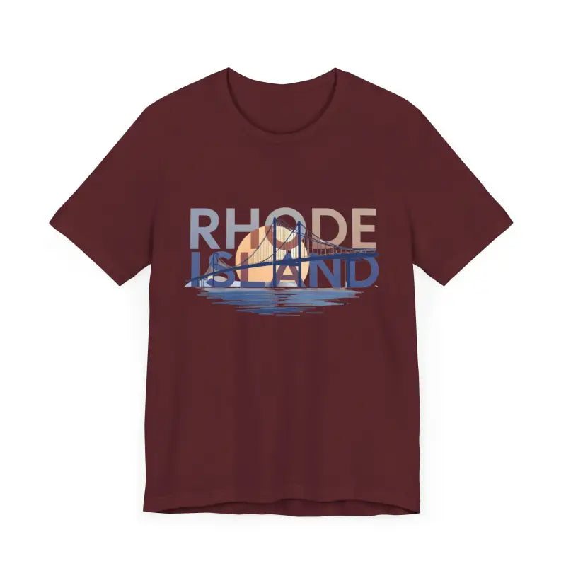 Rhode Island Graphic Unisex Jersey Tee for Casual Comfort - Ocean State Styles