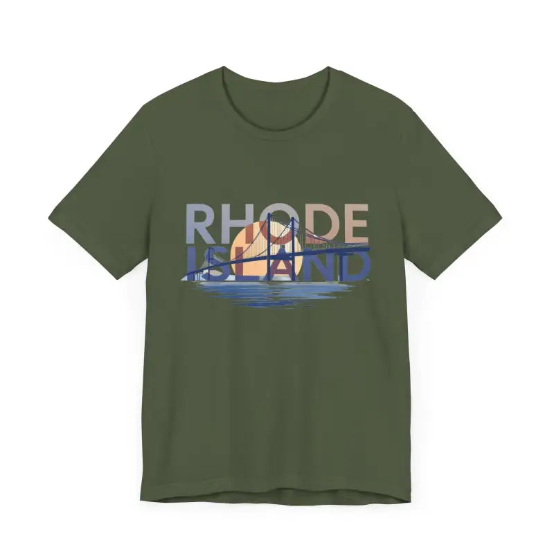 Rhode Island Graphic Unisex Jersey Tee for Casual Comfort - Ocean State Styles