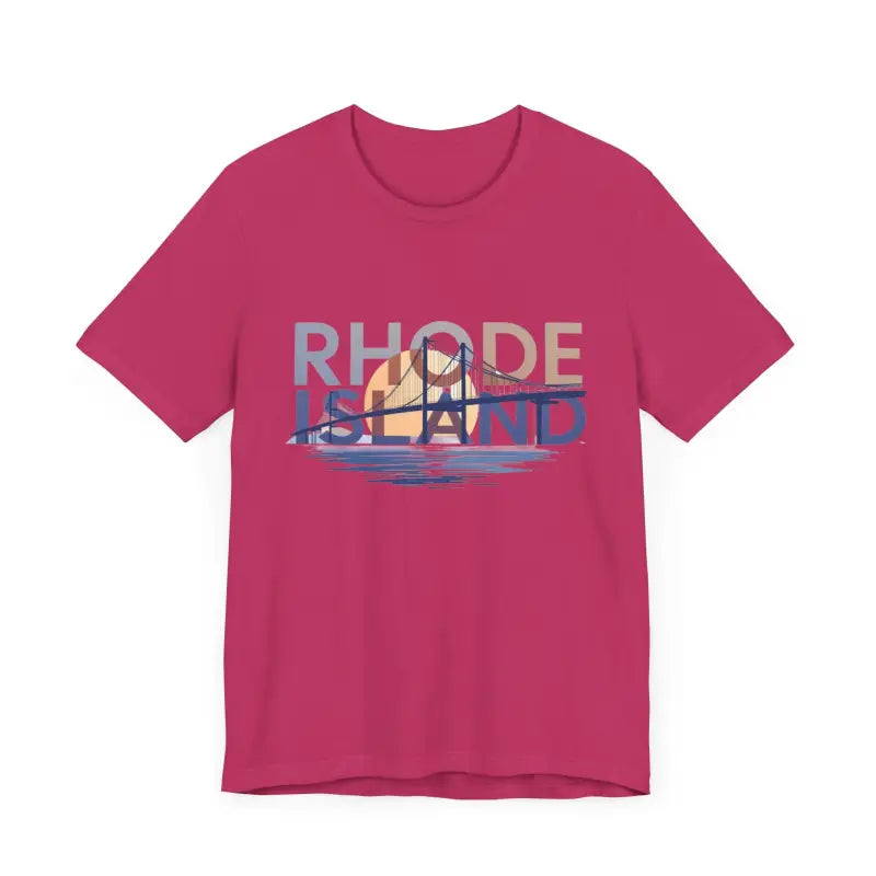 Rhode Island Graphic Unisex Jersey Tee for Casual Comfort - Ocean State Styles
