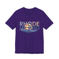 Rhode Island Graphic Unisex Jersey Tee for Casual Comfort - Ocean State Styles