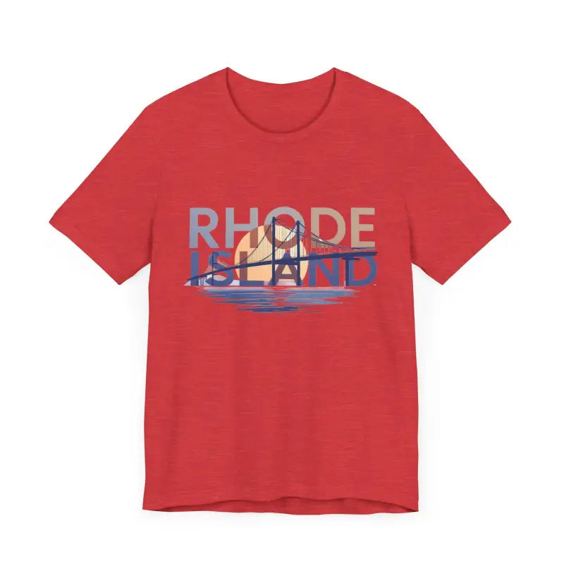 Rhode Island Graphic Unisex Jersey Tee for Casual Comfort - Ocean State Styles