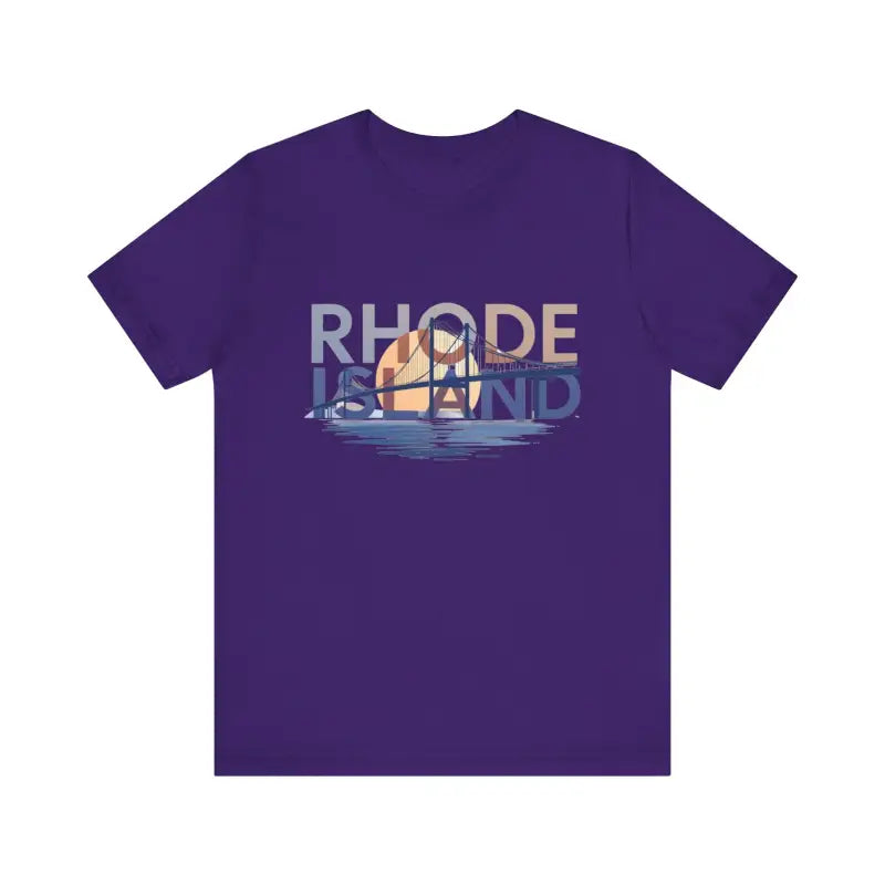 Rhode Island Graphic Unisex Jersey Tee for Casual Comfort - Ocean State Styles