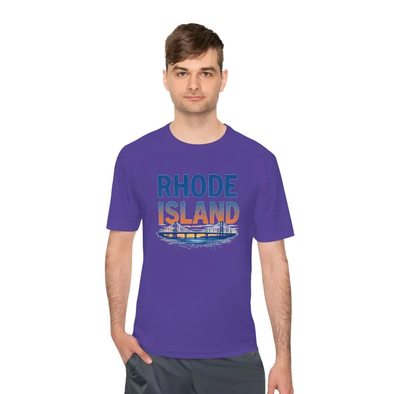 Rhode Island Graphic Unisex Moisture Wicking Tee for All - Ocean State Styles