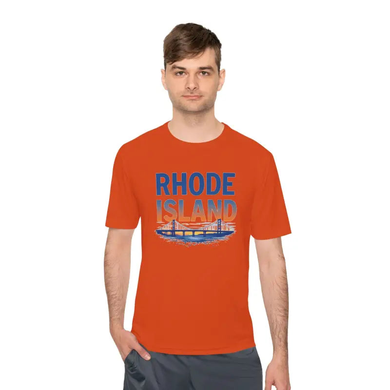 Rhode Island Graphic Unisex Moisture Wicking Tee for All - Ocean State Styles