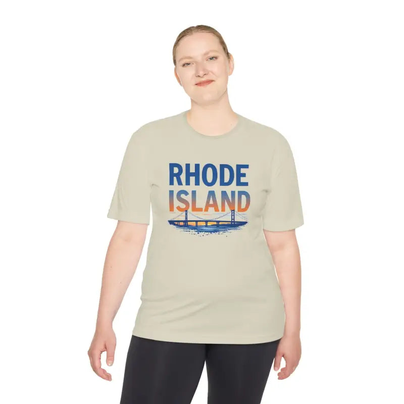 Rhode Island Graphic Unisex Moisture Wicking Tee for All - Ocean State Styles