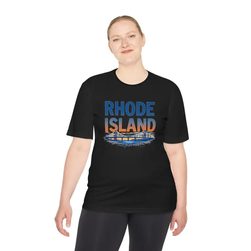 Rhode Island Graphic Unisex Moisture Wicking Tee for All - Ocean State Styles