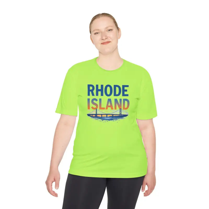 Rhode Island Graphic Unisex Moisture Wicking Tee for All - Ocean State Styles