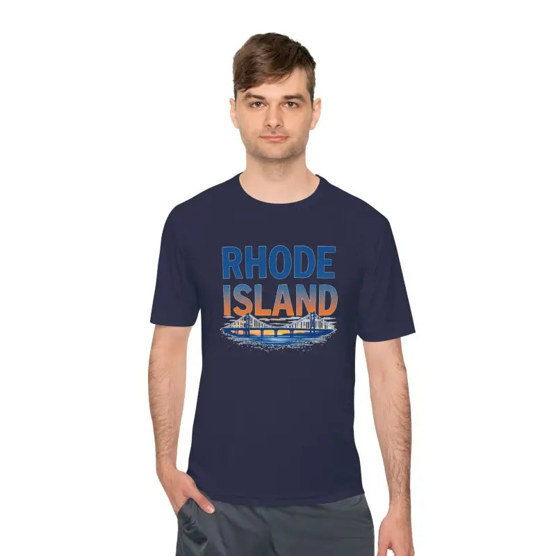 Rhode Island Graphic Unisex Moisture Wicking Tee for All - Ocean State Styles