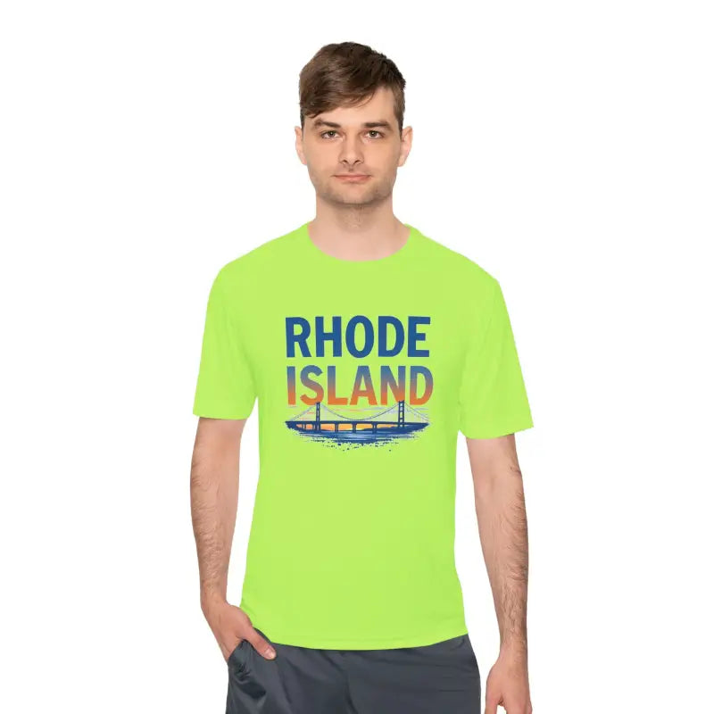 Rhode Island Graphic Unisex Moisture Wicking Tee for All - Ocean State Styles