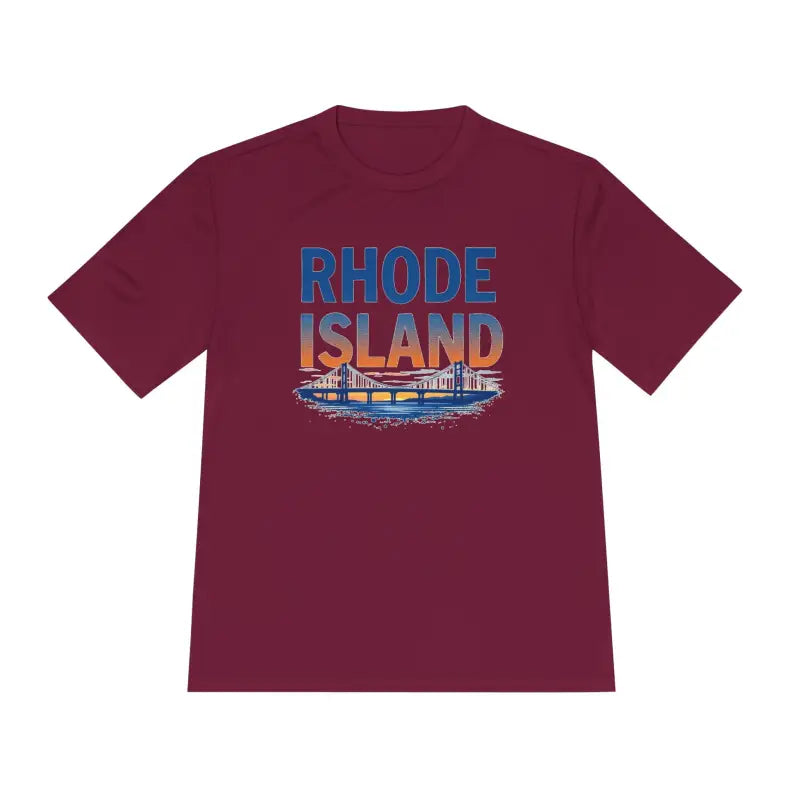 Rhode Island Graphic Unisex Moisture Wicking Tee for All - Ocean State Styles