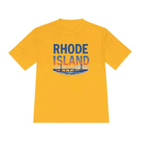Rhode Island Graphic Unisex Moisture Wicking Tee for All - Ocean State Styles
