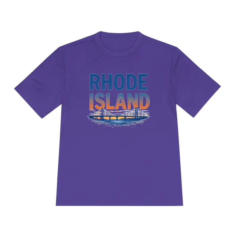 Rhode Island Graphic Unisex Moisture Wicking Tee for All - Ocean State Styles