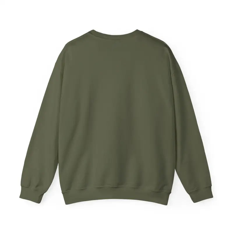 Olive green crewneck sweatshirt from Rhode Island Sunset collection in black, white, pink