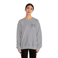 Rhode Island Nautical Map Sweatshirt in Beige White Navy Blue - Ocean State Styles