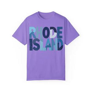 Rhode Island Unisex Garment Dyed Summer T Shirt Vibrant Style - Ocean State Styles
