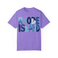 Rhode Island Unisex Garment Dyed Summer T Shirt Vibrant Style - Ocean State Styles