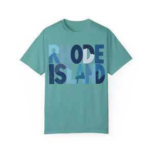 Rhode Island Unisex Garment Dyed Summer T Shirt Vibrant Style - Ocean State Styles