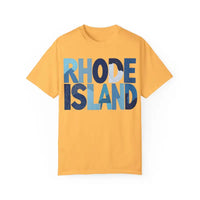 Rhode Island Unisex Garment Dyed Summer T Shirt Vibrant Style - Ocean State Styles