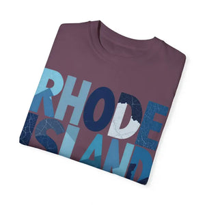 Rhode Island Unisex Garment Dyed Summer T Shirt Vibrant Style - Ocean State Styles