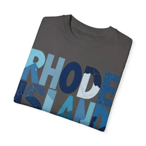 Rhode Island Unisex Garment Dyed Summer T Shirt Vibrant Style - Ocean State Styles