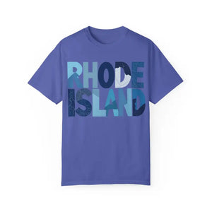 Rhode Island Unisex Garment Dyed Summer T Shirt Vibrant Style - Ocean State Styles