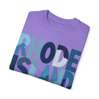 Rhode Island Unisex Garment Dyed Summer T Shirt Vibrant Style - Ocean State Styles