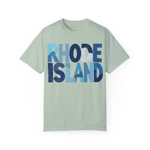 Rhode Island Unisex Garment Dyed Summer T Shirt Vibrant Style - Ocean State Styles