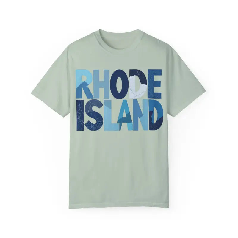 Rhode Island Unisex Garment Dyed Summer T Shirt Vibrant Style - Ocean State Styles