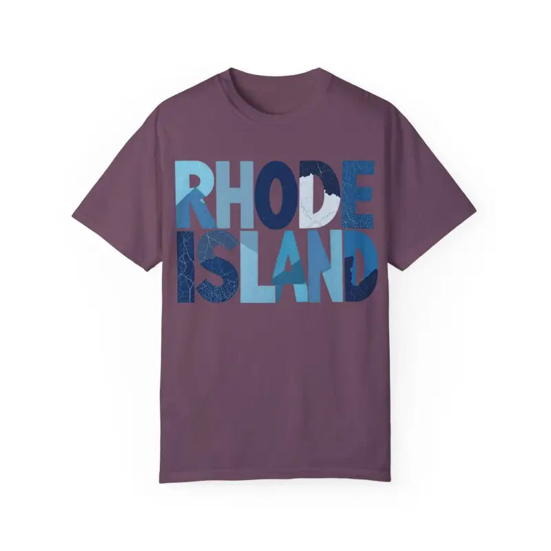 Rhode Island Unisex Garment Dyed Summer T Shirt Vibrant Style - Ocean State Styles