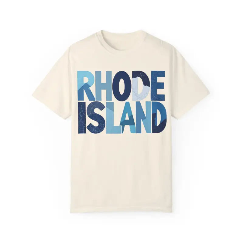 Rhode Island Unisex Garment Dyed Summer T Shirt Vibrant Style - Ocean State Styles