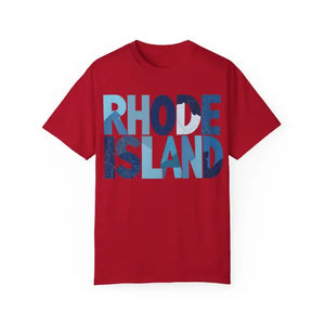 Rhode Island Unisex Garment Dyed Summer T Shirt Vibrant Style - Ocean State Styles