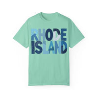 Rhode Island Unisex Garment Dyed Summer T Shirt Vibrant Style - Ocean State Styles