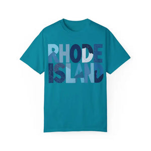 Rhode Island Unisex Garment Dyed Summer T Shirt Vibrant Style - Ocean State Styles
