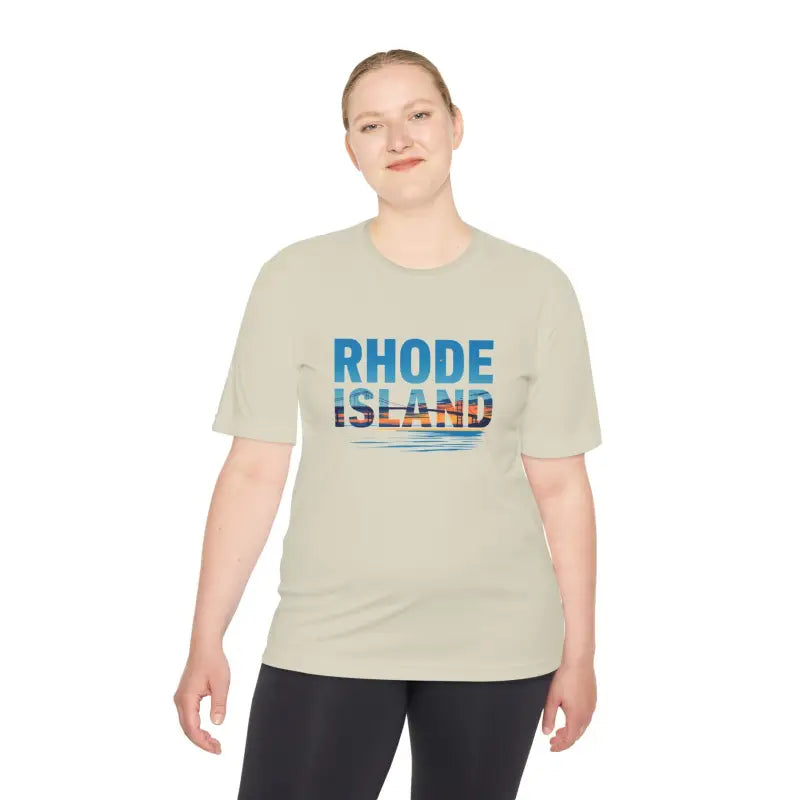 Rhode Island Unisex Moisture Wicking T Shirt for Travel - Ocean State Styles