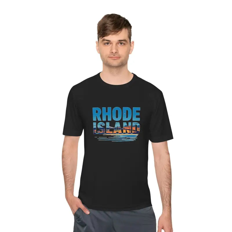 Rhode Island Unisex Moisture Wicking T Shirt for Travel - Ocean State Styles