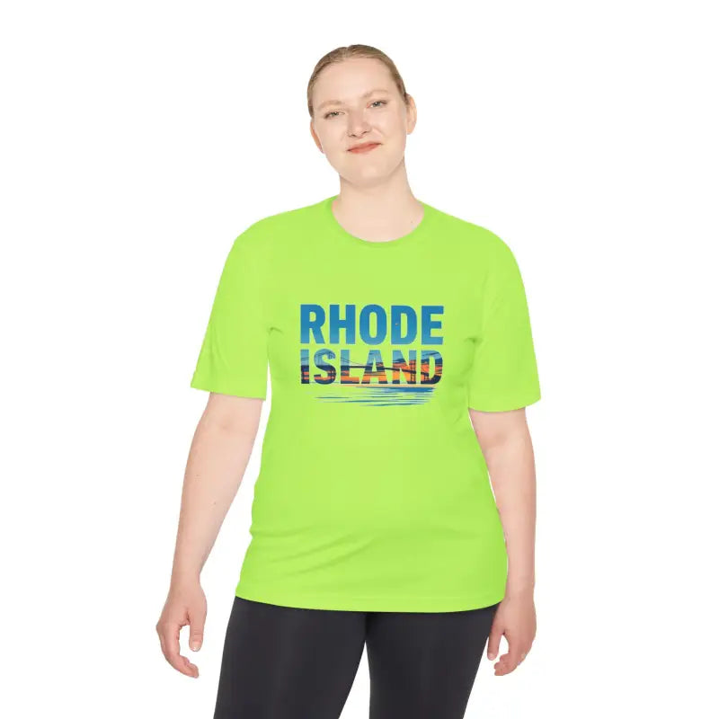 Rhode Island Unisex Moisture Wicking T Shirt for Travel - Ocean State Styles