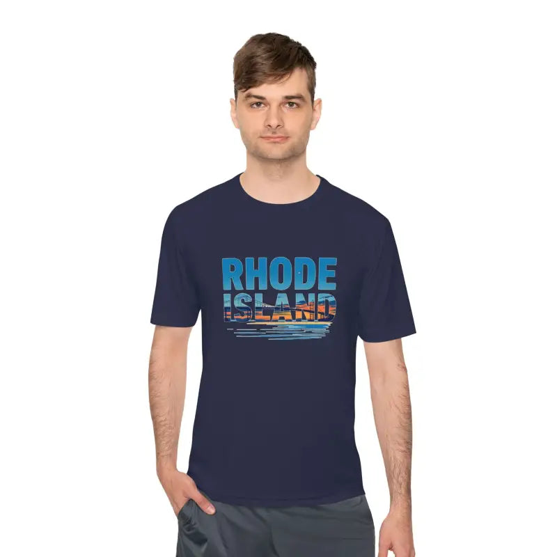 Rhode Island Unisex Moisture Wicking T Shirt for Travel - Ocean State Styles