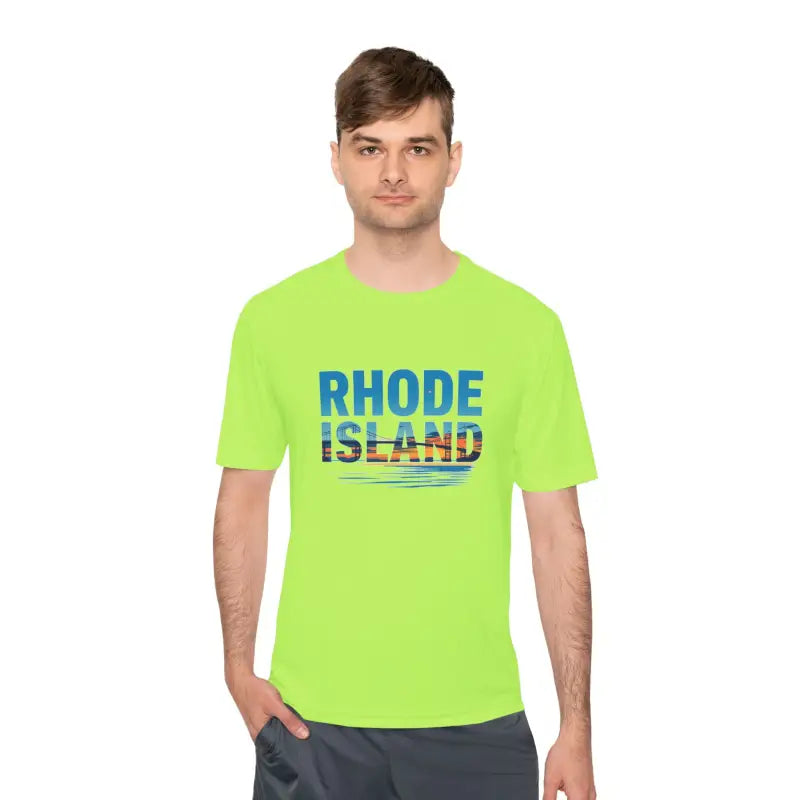 Rhode Island Unisex Moisture Wicking T Shirt for Travel - Ocean State Styles