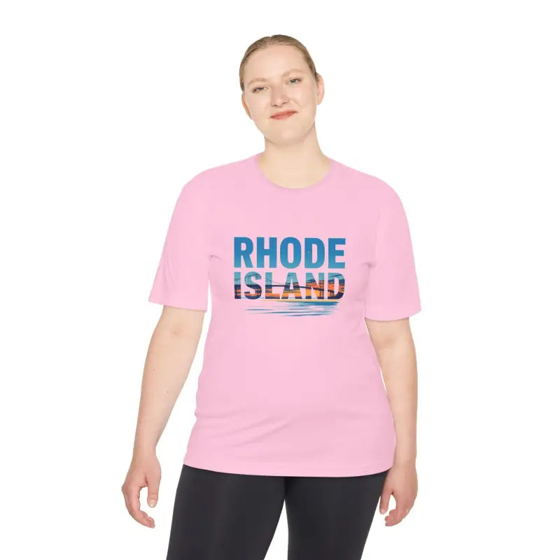 Rhode Island Unisex Moisture Wicking T Shirt for Travel - Ocean State Styles