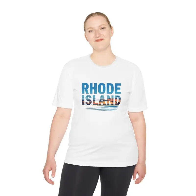 Rhode Island Unisex Moisture Wicking T Shirt for Travel - Ocean State Styles