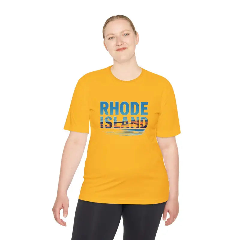 Rhode Island Unisex Moisture Wicking T Shirt for Travel - Ocean State Styles