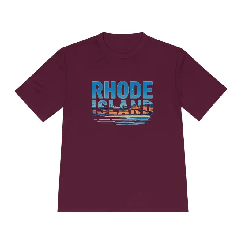 Rhode Island Unisex Moisture Wicking T Shirt for Travel - Ocean State Styles
