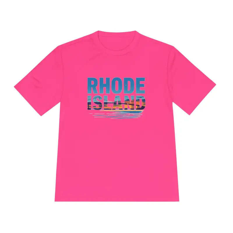 Rhode Island Unisex Moisture Wicking T Shirt for Travel - Ocean State Styles